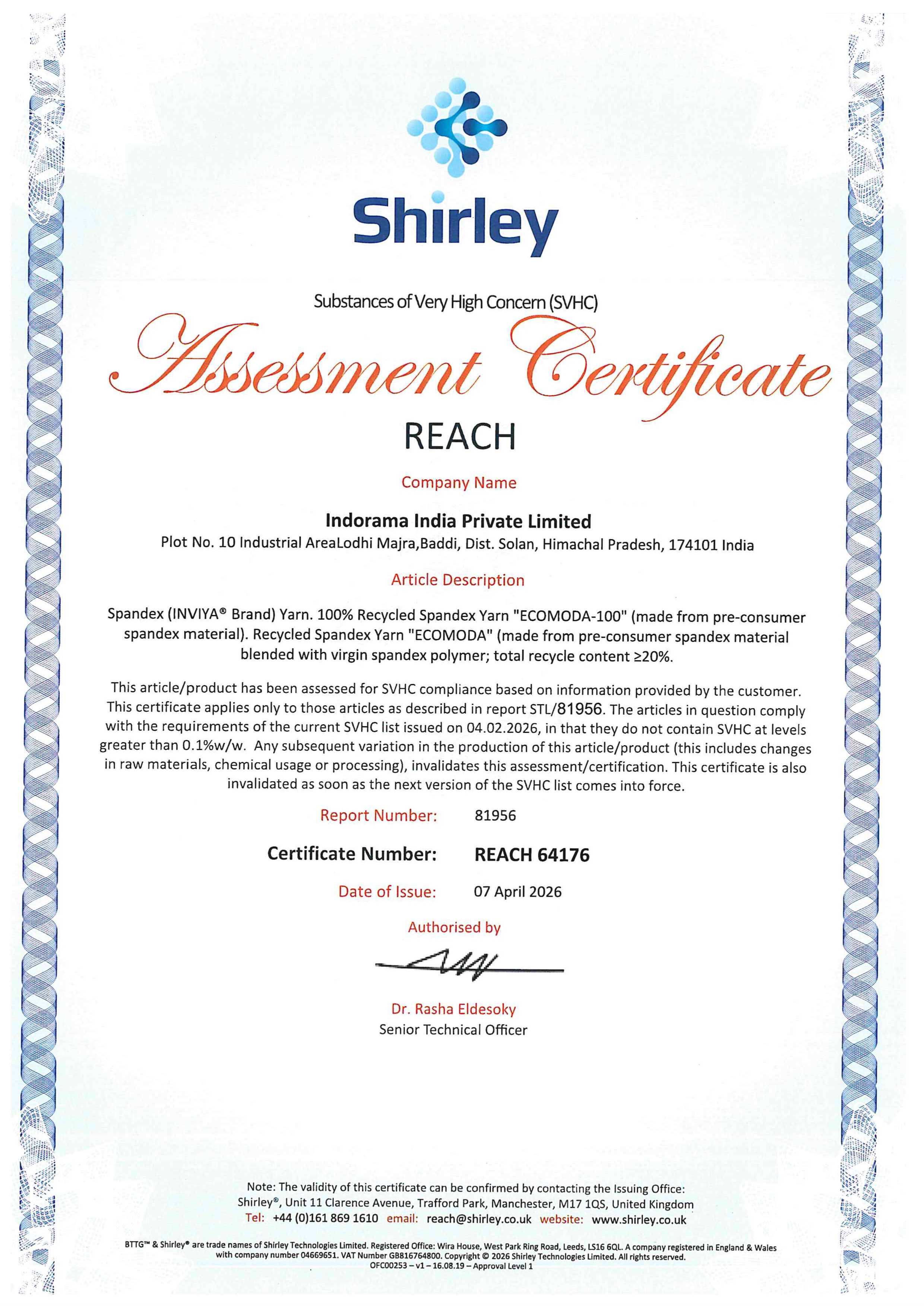 OHS E-Certificate